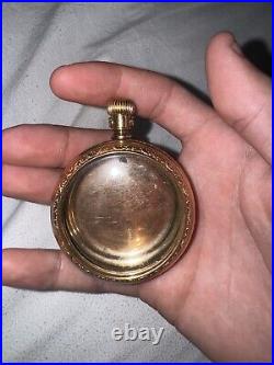 Crescent Watch Case Co. Heavy Ornate 18 Size Gold Filled Pocket Watch Case, 5/50