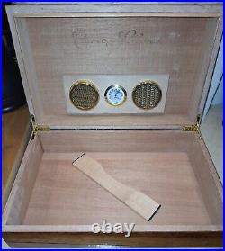 Cuervo y Sobrinos Watch Box & Humidor Case with Leather Watch Pouch Brand New