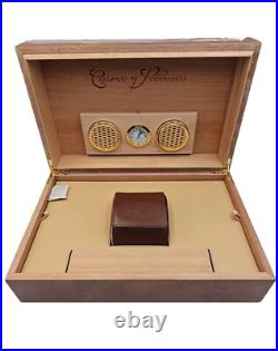 Cuervo y Sobrinos Watch Box and Humidor Case with Leather Watch Pouch