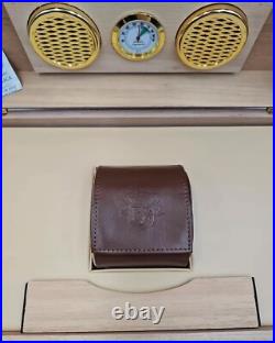 Cuervo y Sobrinos Watch Box and Humidor Case with Leather Watch Pouch