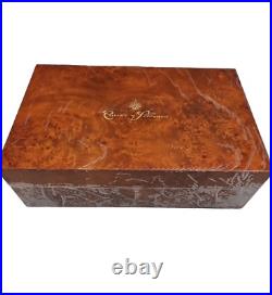Cuervo y Sobrinos Watch Box and Humidor Case with Leather Watch Pouch