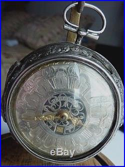 Debeaufre-London, around 1730, pair case fusee pocket watch