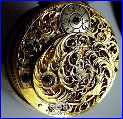 Debeaufre-London, around 1730, pair case fusee pocket watch