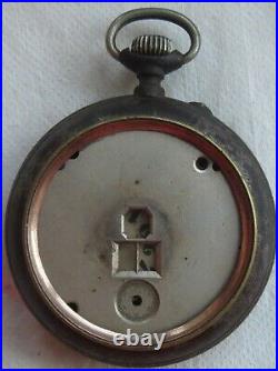 Digital Type Pocket Watch open face gun case 55 mm. In diameter