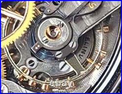 Display Back Main Liner Case RR Pocket Watch Hamilton 992-E Elinvar Serviced