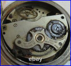 Domina Digital Type Pocket Watch open face argentan case 55 mm. In diameter