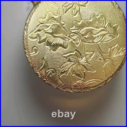 Dorley Swiss Pocket Watch Gold Filled Ornate Engraved Hunter Case Roman Numerals