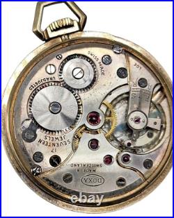 Doxa 10kgf Slim & Sleek Wind Pocket Watch Vintage 43mm Case Second Hand Swiss