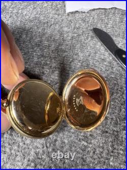 Dueber Special Pocket Watch Case 14k GF Sears Roebuck Edgemere Movement Runs