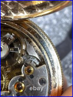 Dueber Special Pocket Watch Case 14k GF Sears Roebuck Edgemere Movement Runs