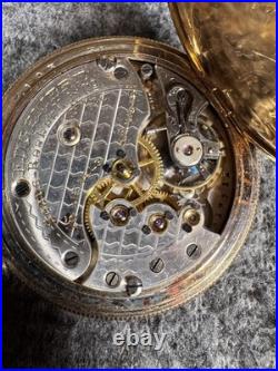 Dueber Special Pocket Watch Case 14k GF Sears Roebuck Edgemere Movement Runs