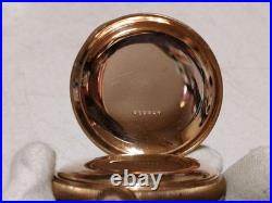 ELGIN 18s Gold-Plated Hunter Case Hand-Wound Pocket Watch