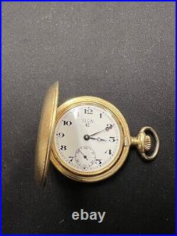 ELGIN 341 pocket watch with 17 jewels works great