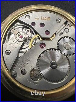 ELGIN 341 pocket watch with 17 jewels works great