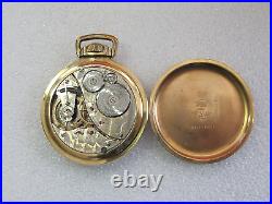 ELGIN Father Time 21J Railroad Grade Pocket watch 10K gf Case Double Roller