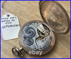 ELGIN NATL. WATCH CO. Pocket Watch Working Hunter Case B&B Royal 1800's