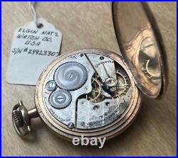 ELGIN NATL. WATCH CO. Pocket Watch Working Hunter Case B&B Royal 1800's