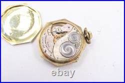 ELGIN POCKET WATCH 30504320 SUPREME I. W. C. CO. Gold Filled Case Winds / Ticks