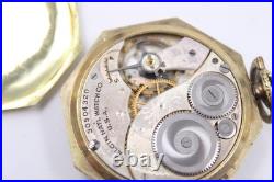 ELGIN POCKET WATCH 30504320 SUPREME I. W. C. CO. Gold Filled Case Winds / Ticks