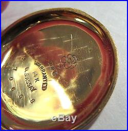 ENAMEL & GOLD Antique POCKET Watch CASE Elegant LISSAUER & Co