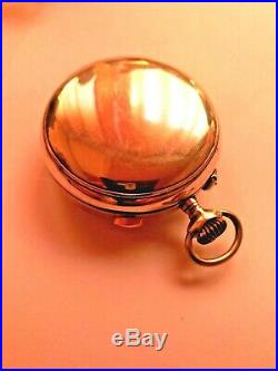 EROTIC POCKET WATCH QUARTER REPEATER DIAMETER 54mm. SILVER CASE(check link video)