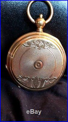 EXTREMELY SCARCE Captain's Dual Time Zone Pocket Watch with Aluminum Case! Ca 1869