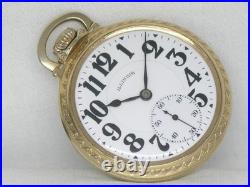 EX. FINE ILLINOIS 23 JEWEL BUNN SPECIAL POCKET WATCH With MODEL 29 CASE, SERVICED