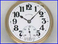 EX. FINE ILLINOIS 23 JEWEL BUNN SPECIAL POCKET WATCH With MODEL 29 CASE, SERVICED