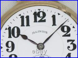 EX. FINE ILLINOIS 23 JEWEL BUNN SPECIAL POCKET WATCH With MODEL 29 CASE, SERVICED