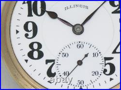 EX. FINE ILLINOIS 23 JEWEL BUNN SPECIAL POCKET WATCH With MODEL 29 CASE, SERVICED