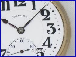 EX. FINE ILLINOIS 23 JEWEL BUNN SPECIAL POCKET WATCH With MODEL 29 CASE, SERVICED
