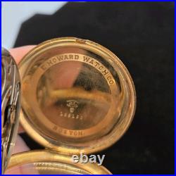 E HOWARD POCKET WATCH. Antique 1912 with 14k Gold Hunter Case 17 Jewels S7 Works