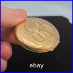 E HOWARD POCKET WATCH. Antique 1912 with 14k Gold Hunter Case 17 Jewels S7 Works