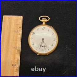 E HOWARD POCKET WATCH. Antique 1912 with 14k Gold Hunter Case 17 Jewels S7 Works