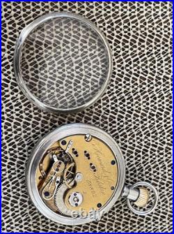 E. Howard Boston Series 5 Gr 3 Pocket Watch L Size 15j Silverode Display Case