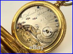 E. Howard & Co. Boston 18k Hunter cased Pocket Watch 149gr. Very Clean & Rare