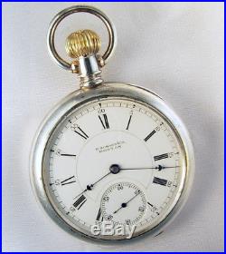 E Howard & Co Series VIII 15j N Size Fancy Damaskeen Original Case Pocket Watch