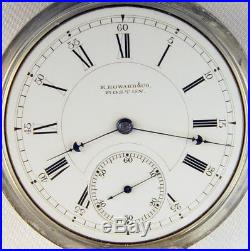 E Howard & Co Series VIII 15j N Size Fancy Damaskeen Original Case Pocket Watch