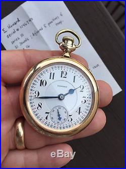E. Howard Pocket Watch, Series 10, 16s 21 Jewels, Nice Case, RR Runs Strong