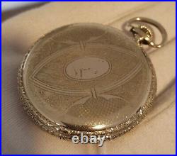 E. Howard Series 5 Model 1907 16s 19J White Gold Filled Case Pocket Watch Runs