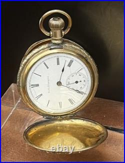 Early 1900's Seth Thomas Model 14 111282 Hand Tooled GF Male Stem Pocket Watch