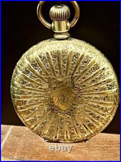 Early 1900's Seth Thomas Model 14 111282 Hand Tooled GF Male Stem Pocket Watch