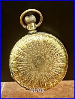 Early 1900's Seth Thomas Model 14 111282 Hand Tooled GF Male Stem Pocket Watch