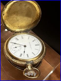 Early 1900's Seth Thomas Model 14 111282 Hand Tooled GF Male Stem Pocket Watch