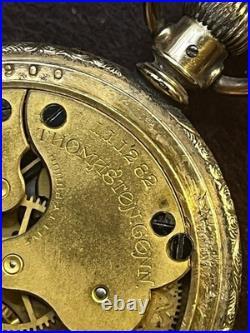 Early 1900's Seth Thomas Model 14 111282 Hand Tooled GF Male Stem Pocket Watch