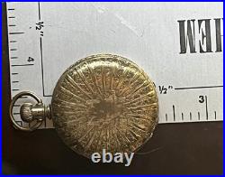 Early 1900's Seth Thomas Model 14 111282 Hand Tooled GF Male Stem Pocket Watch