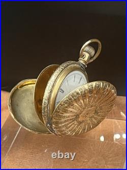 Early 1900's Seth Thomas Model 14 111282 Hand Tooled GF Male Stem Pocket Watch