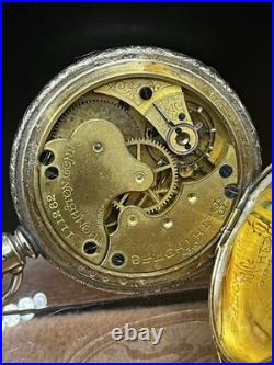 Early 1900's Seth Thomas Model 14 111282 Hand Tooled GF Male Stem Pocket Watch