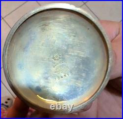 Early 1900s Hamilton 17J Pocket Watch Open Face Original Movement Wadsworth Case