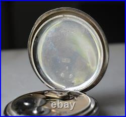 Early Swiss OMEGA 47mm POCKET WATCH 935 Silver Case? On balance cock FOR